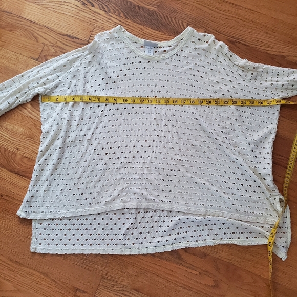 Feather Clothing Ivory Tunic Size S/M Made In U.S.A. W/ Matching Scarf - Picture 4 of 9